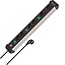 Brennenstuhl Premium-Alu-Line Technics Steckdosenleiste | 6-fach (3x2) | 3 Meter