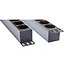 19 Zoll Steckdosenleiste | Schalter | CEE 7/7 - 8x CEE 7/3 | 1U | Aluminium | 1,8 m