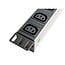 19 Zoll Steckdosenleiste | Schalter | CEE 7/7 - 8x IEC C13 | 1U | Aluminium | 1,8 m