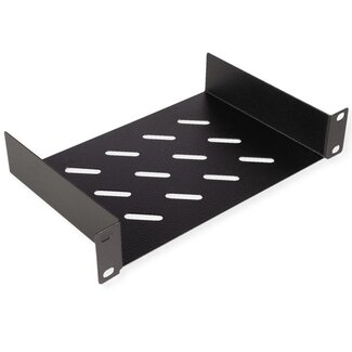 Roline 10 Zoll Regalboden | 15 cm tief | perforiert | 1U | schwarz