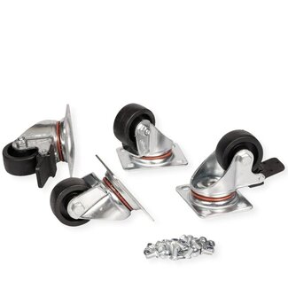 Roline Rollen für Racks | abschließbar | für Server-/Patchschränke | max. 250 kg | 4 Stück