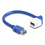 USB-A Winkel Keystone Modul - USB3.0 5 Gbps | Weiß | 0,20 m
