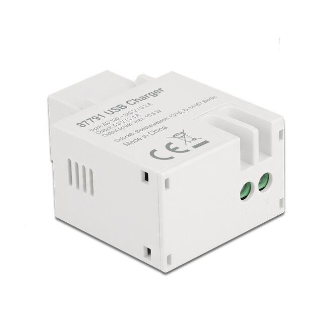 USB-A Keystone Ladegerät Modul 10,5W Weiß