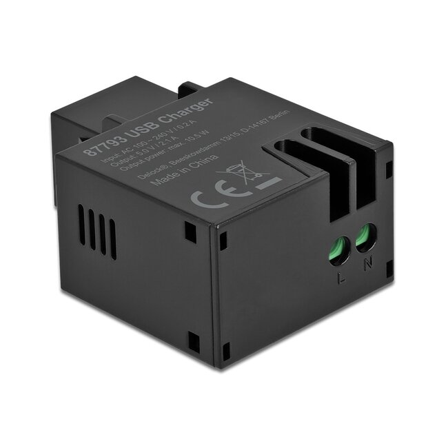 USB-C Keystone Modul USB-Ladegerät | 10,5W | Schwarz