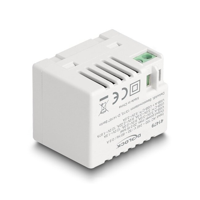 2x USB-C Keystone Ladegerät Modul 20W Weiß