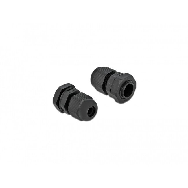Kabelverschraubung PG7 3-6,5 mm IP68 Schwarz 10 Stück