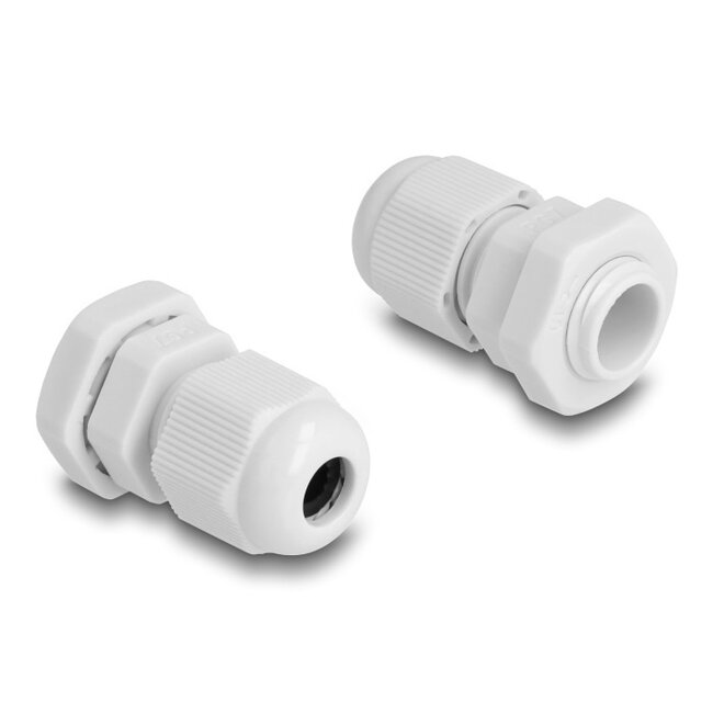 Kabelverschraubung PG7 3-6,5 mm IP68 Grau 10 Stück