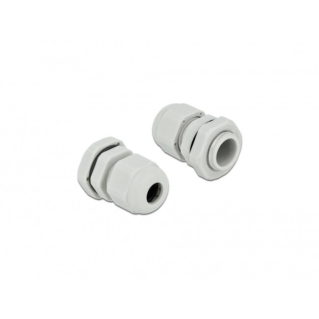 Kabelverschraubung PG9 4-8 mm IP68 Grau 10 Stück