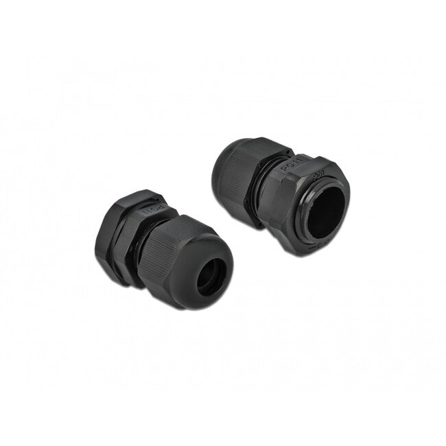 Kabelverschraubung PG11 5-10 mm IP68 Schwarz 10 Stück