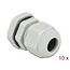Kabelverschraubung PG11 5-10 mm IP68 Grau 10 Stück