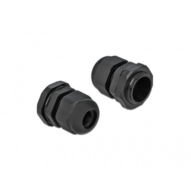 Kabelverschraubung PG13.5 | 6-12 mm | IP68 | Schwarz | 10 Stück