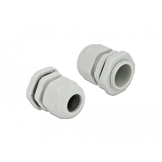 Kabelverschraubung PG16 10-14 mm IP68 Grau 10 Stück