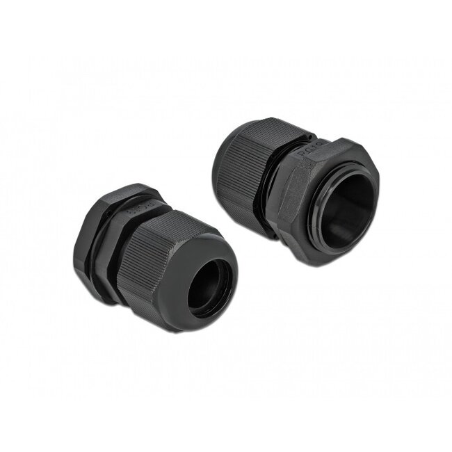 Kabelverschraubung PG19 12-15 mm IP68 Schwarz 10 Stück