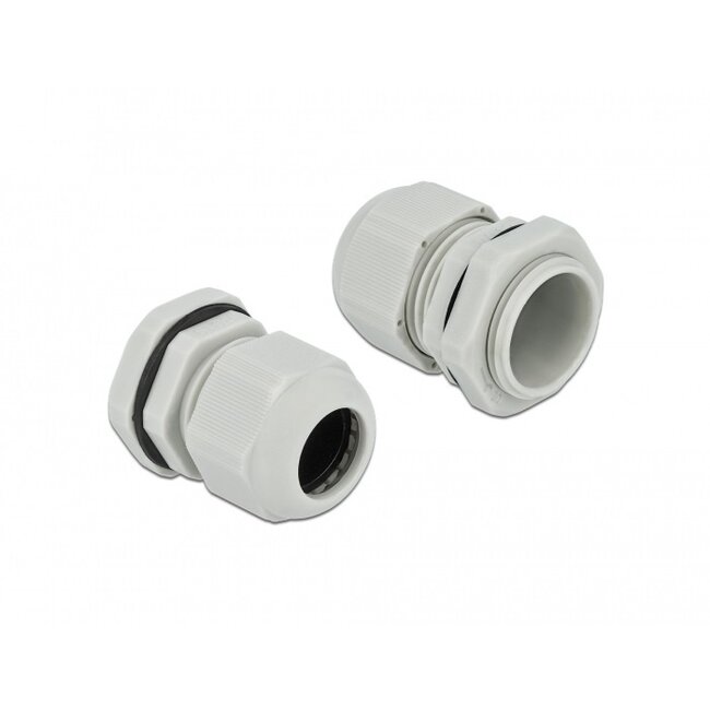 Kabelverschraubung PG19 12-15 mm IP68 Grau 10 Stück