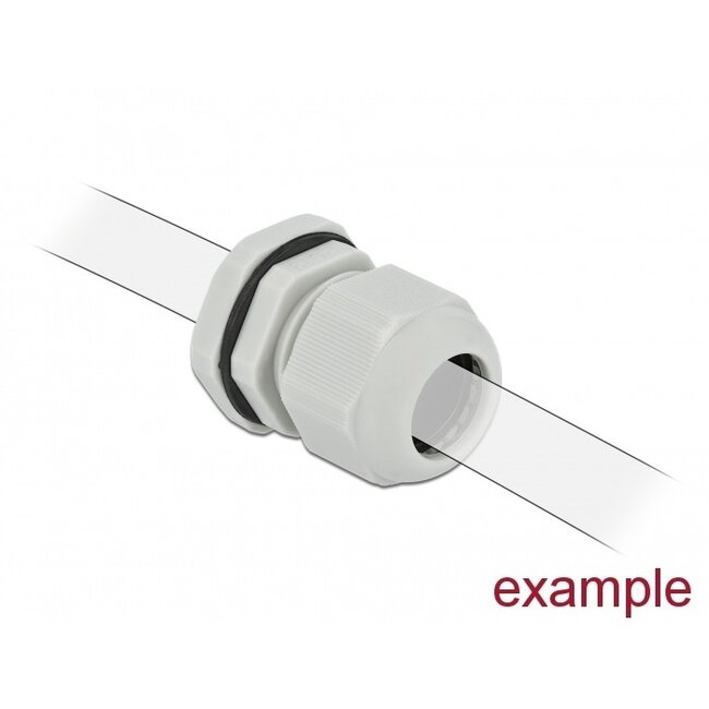 Kabelverschraubung PG21 13-18 mm IP68 Grau 10 Stück