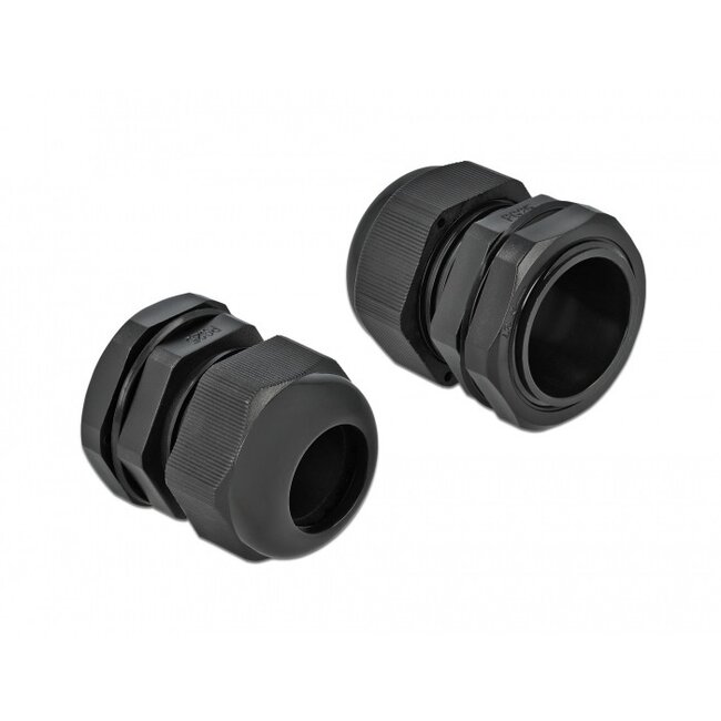 Kabelverschraubung PG25 16-21 mm IP68 Schwarz 10 Stück