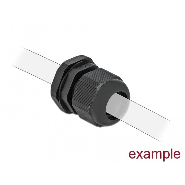 Kabelverschraubung PG25 16-21 mm IP68 Schwarz 10 Stück