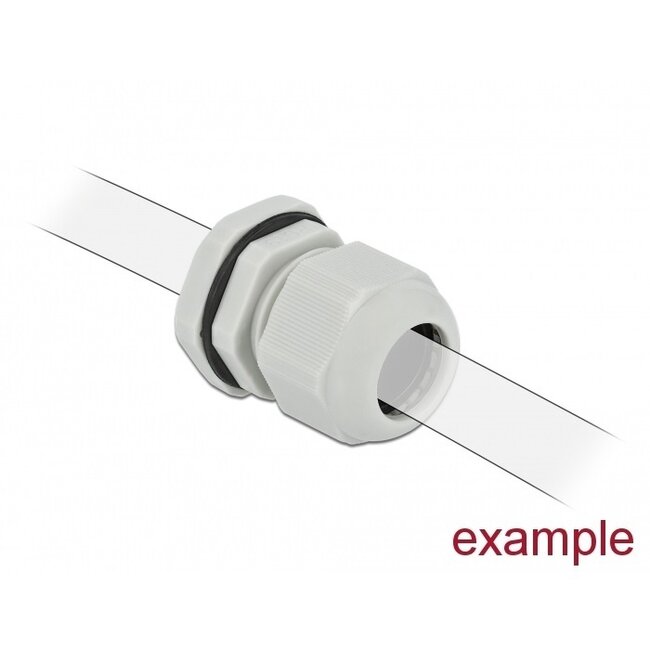 Kabelverschraubung PG25 16-21 mm IP68 Grau 10 Stück