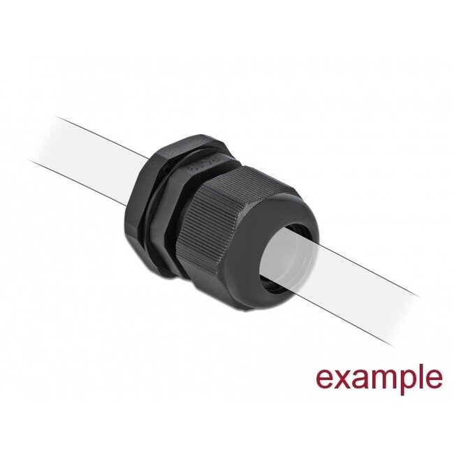 Kabelverschraubung PG29 18-25 mm IP68 Schwarz 10 Stück