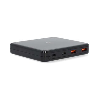 Nedis Nedis USB Heimladegerät | 2x USB-C PD + 2x USB-A QC | Smart IC | GaN | 65W | Schwarz
