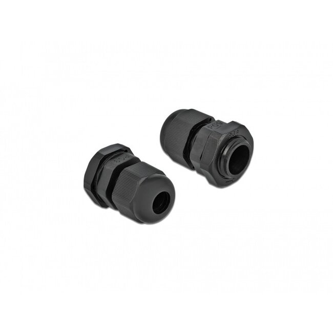 Kabelverschraubung PG9 4-8 mm IP68 Schwarz 10 Stück