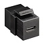 USB-C Keystone Modul | USB 3.2 10 Gbps | Schwarz