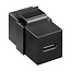 USB-C Keystone Modul | USB 3.2 10 Gbps | Schwarz