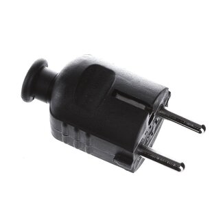Bachmann Bachmann CEE 7/7 Schutzkontaktstecker | gerade | schwarz