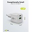 Goobay Nano USB-Ladegerät | USB-C PD + USB-A QC | GaN | 20W | Weiß
