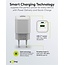 Goobay Nano USB-Ladegerät | USB-C PD + USB-A QC | GaN | 20W | Weiß