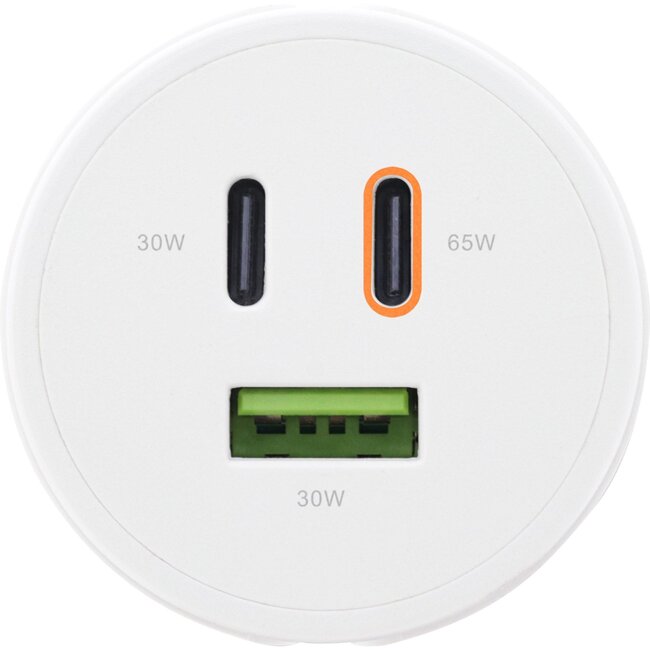 InLine USB Heimladegerät | 2x USB-C PD + 1x USB-A QC4+ | GaN | 65W | kompakt