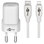 Goobay Nano USB-C PD Heimladegerät 20W mit Lightning-Kabel 1m Weiß