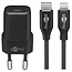 Goobay Nano USB-C PD Heimladegerät 30W mit Lightning-Kabel 1m Schwarz
