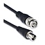 BNC Verlängerungskabel | RG59 | 75 Ohm | Schwarz | 0,5 m