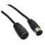 DIN 4-pol Verlängerungskabel | Schwarz | 3 Meter