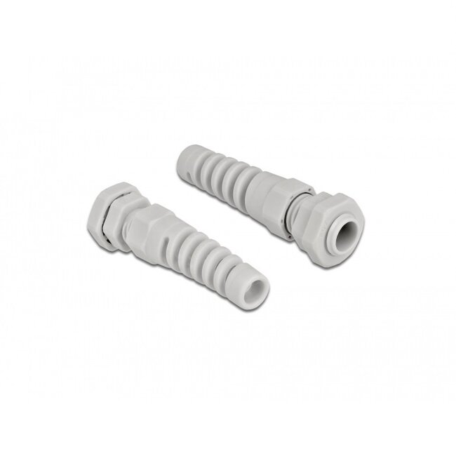 Kabelverschraubung mit Zugentlastung | PG7 | 3-6,5 mm | IP68 | Grau | 1 Stück