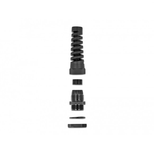 Kabelverschraubung mit Zugentlastung PG13.5 6-12 mm IP68 schwarz 1 Stück