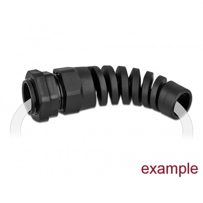 Kabelverschraubung mit Zugentlastung PG13.5 6-12 mm IP68 schwarz 1 Stück