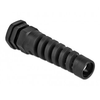 DeLOCK Kabelverschraubung mit Zugentlastung PG16 10-14 mm IP68 Schwarz 1 Stück