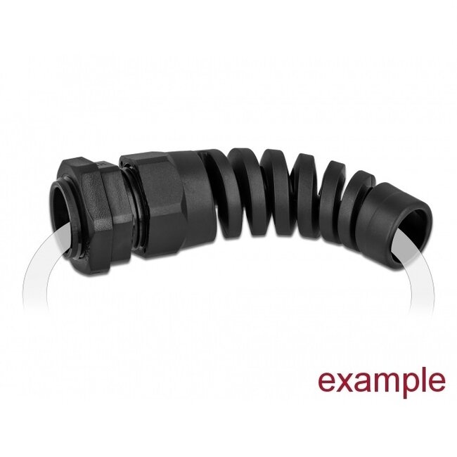 Kabelverschraubung mit Zugentlastung PG16 10-14 mm IP68 Schwarz 1 Stück