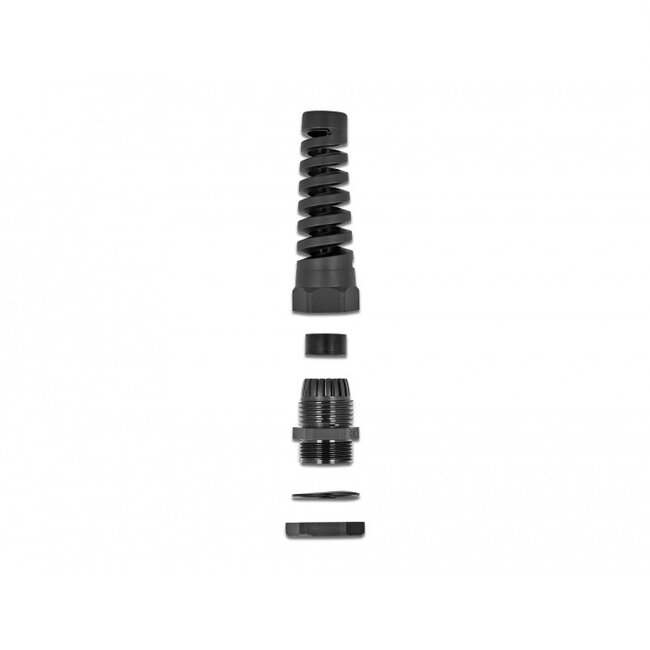 Kabelverschraubung mit Zugentlastung | PG21 | 13-18 mm | IP68 | Schwarz | 1 Stück