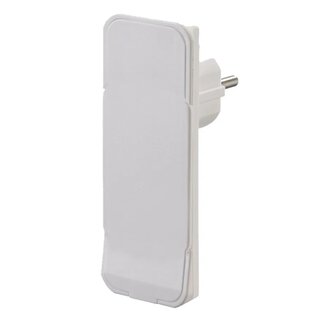 Bachmann Bachmann CEE 7/7 Schutzkontaktstecker | flach ohne Griff | weiß