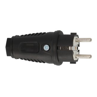 Brennenstuhl Brennenstuhl CEE 7/7 Schutzkontaktstecker | gerade | Gummi | IP54