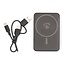 Nedis Powerbank | Kabelloses Laden + USB-C PD 20W | Qi + MagSafe | 5.000 mAh