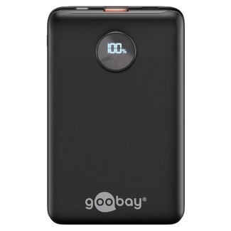 Goobay Goobay Kompakte Powerbank | USB-C PD 20W + USB-A QC | 10.000 mAh