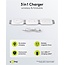 Goobay 3-in-1 kabelloses Qi-Ladegerät | 15W + 5W + 2,5W