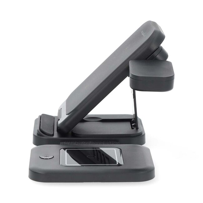 Nedis 3-in-1 kabelloses Qi Ladegerät | 15W | Schwarz