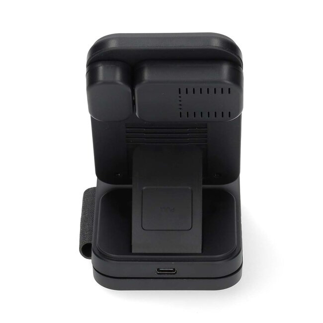 Nedis 3-in-1 kabelloses Qi Ladegerät | 15W | Schwarz