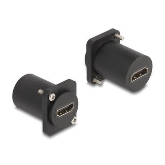 DeLOCK HDMI D-Typ Modul mit Schrauben | HDMI 2.1 (8K 60Hz + HDR) | Schwarz
