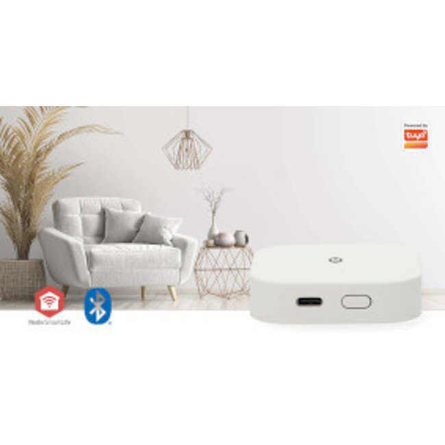 SmartLife Gateway | Bluetooth® / Zigbee 3.0 | 50 Geräte | USB Stromversorgung | Android™ / iOS | Weiß